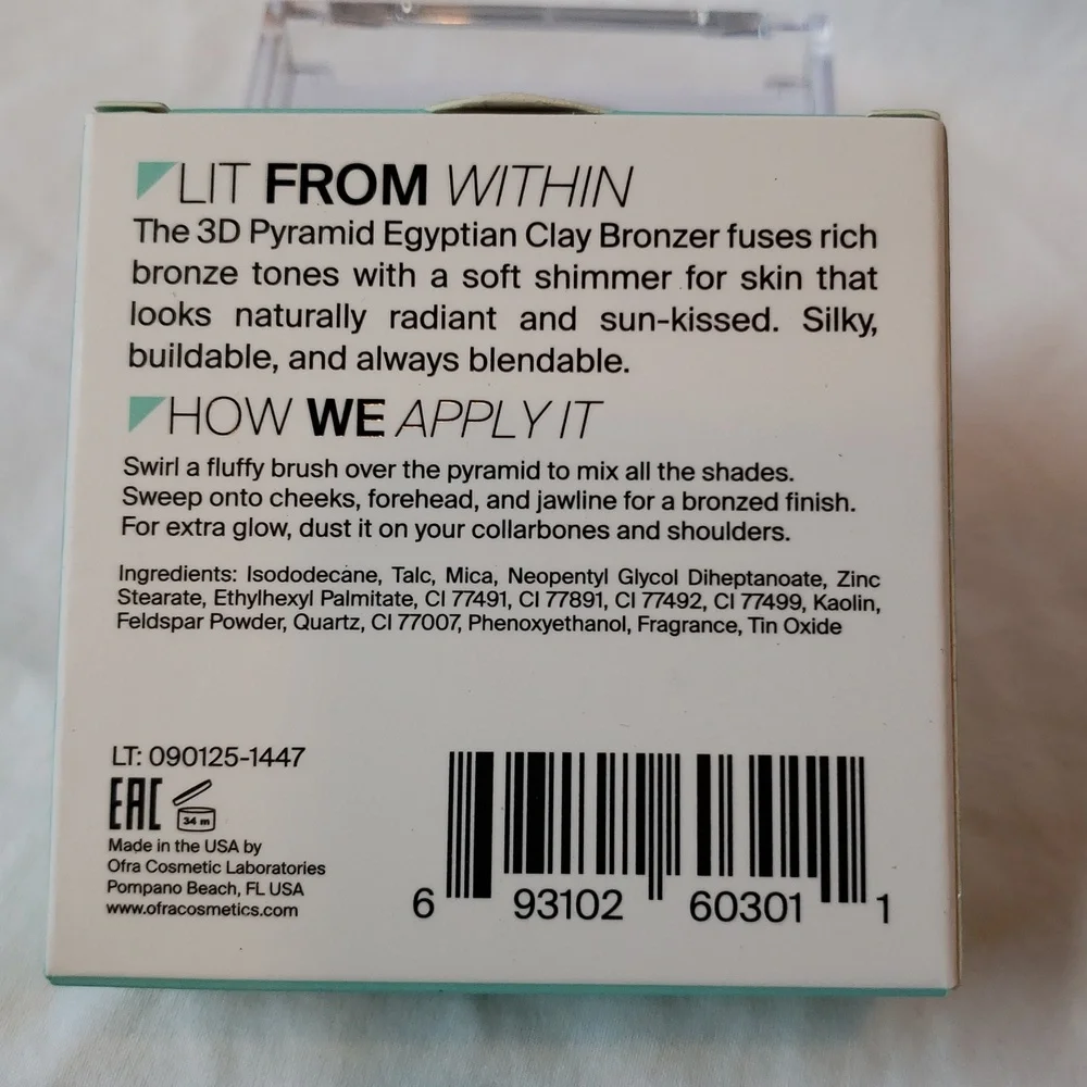OFRA Cosmetics 3D Pyramid Egyptian Clay Bronzer